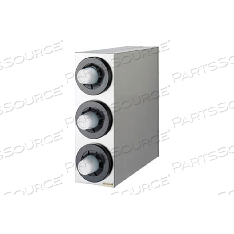 BEVERAGE CABINET, (3) CUP DISPENSERS by San Jamar