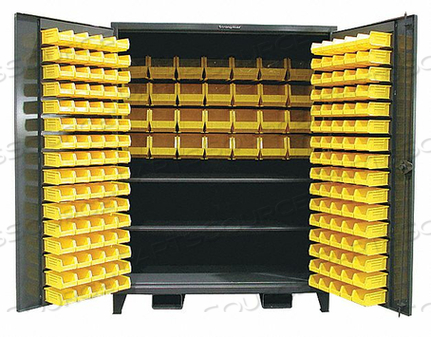 HEAVY DUTY BIN CABINET - WITH 160 BINS 60X36X78 by Strong Hold