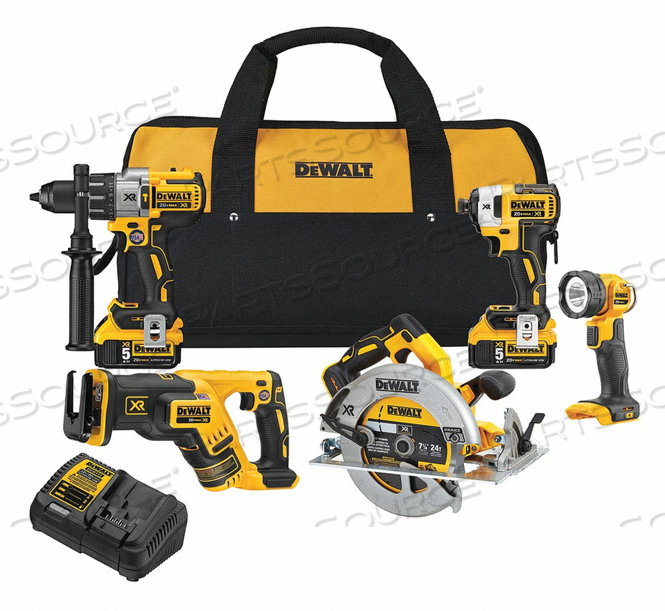 CORDLESS COMBO KIT 20.0V 5 TOOLS by DeWalt