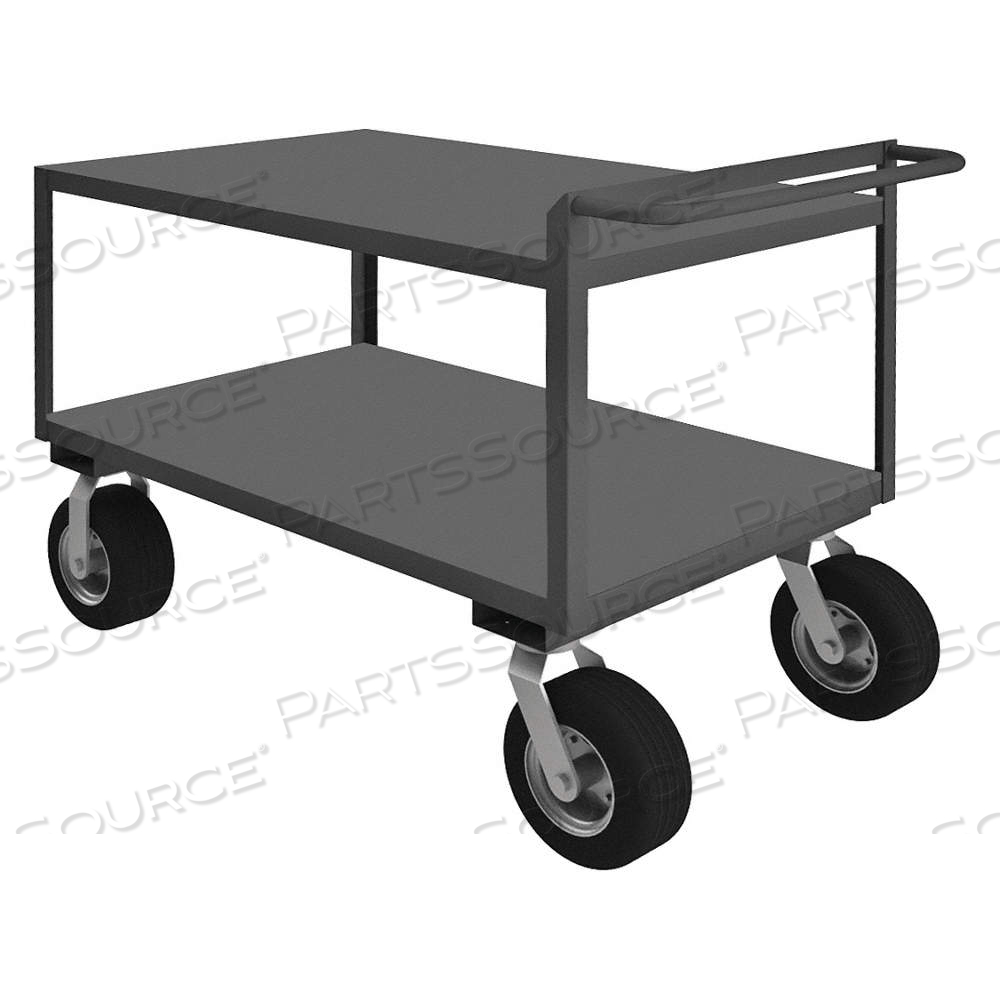 UTILITY CART WITH FLUSH METAL SHELVES, 1,500 LB LOAD CAPACITY, 48 IN X 30 IN, FLAT by Approved Vendor