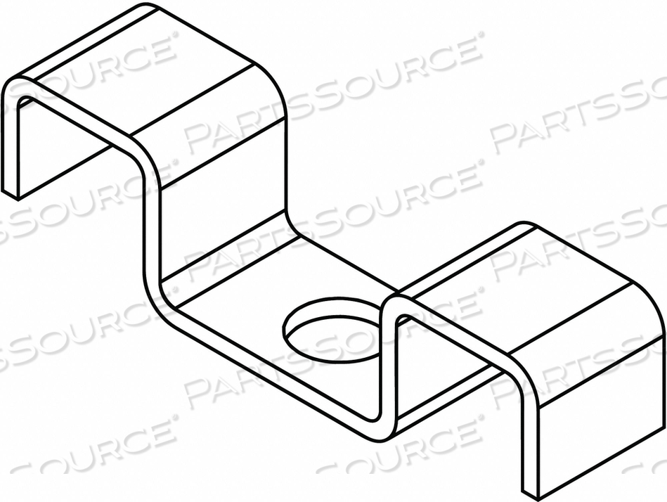 GRATING CLIP WITH MOUNTING HARDWARE PK25 by Fibergrate