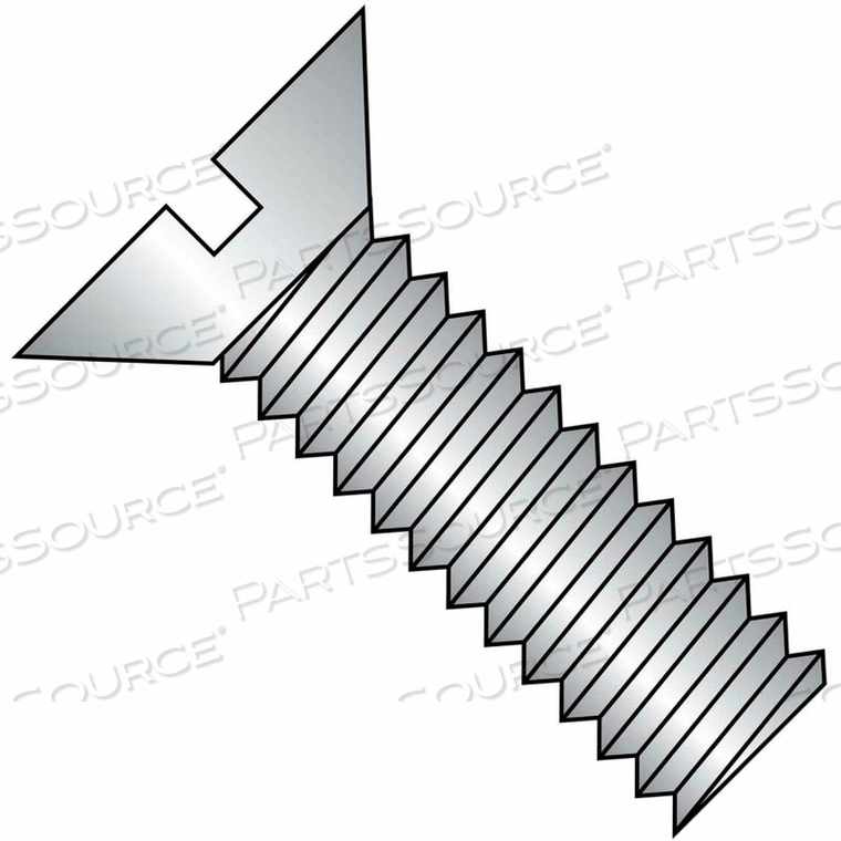 1/4-20X5 1/2 SLOTTED FLAT MACHINE SCREW FULLY THREADED 18 8 STAINLESS STEEL, PKG OF 200 