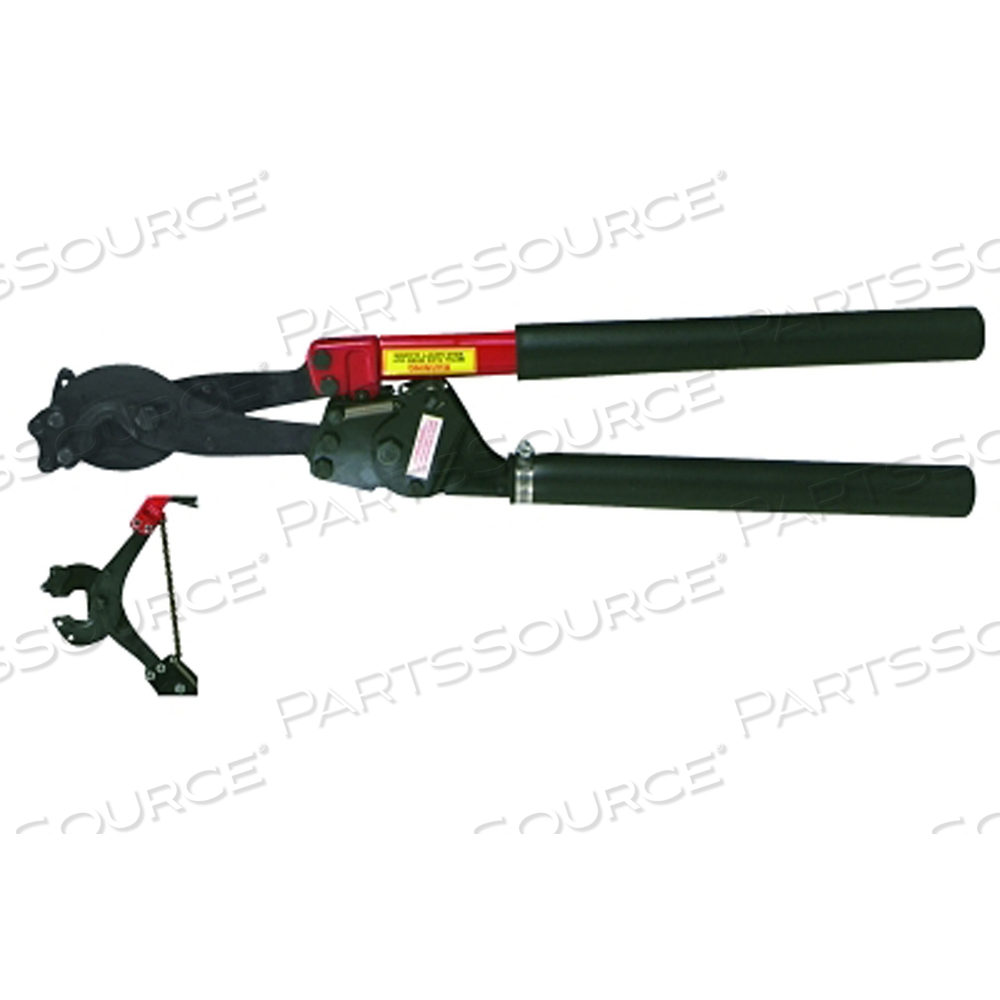 RATCHET TYPE HARD CABLE CUTTERS, 29 1/4 IN, SHEAR CUT by H.K. Porter