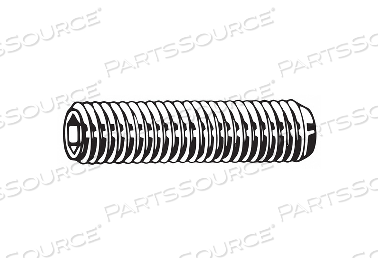 SOCKET SET SCREW, M4-0.70 MM THREAD SIZE, 6 MM OVERALL LG, CUP PT, ALLOY STEEL, ZINC PLATED by Fabory