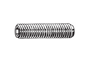 SOCKET SET SCREW, M4-0.70 MM THREAD SIZE, 6 MM OVERALL LG, CUP PT, ALLOY STEEL, ZINC PLATED by Fabory