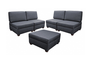 SECTIONAL SOFAS SET 180 W BL UPHOLSTERY by Duobed