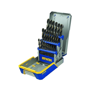 29 PC. DRILL BIT INDUSTRIAL SET CASE, BLACK AND GOLD OXIDE by IRWIN Tools 29 PC. DRILL BIT INDUSTRIAL SET CASE, BLACK AND GOLD OXIDE by IRWIN Tools