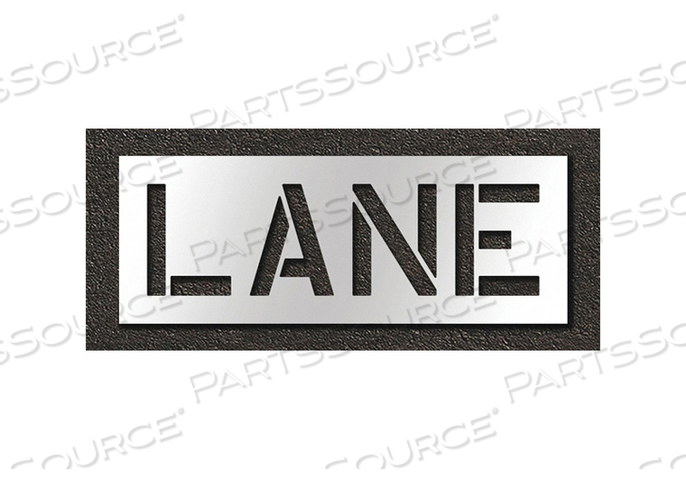 PAVEMENT STENCIL LANE by RAE Products & Chemicals Corp. PAVEMENT STENCIL LANE by RAE Products & Chemicals Corp.