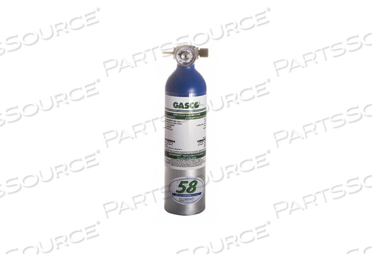CALIBRATION GAS CYLINDER CAPACITY 58L 
