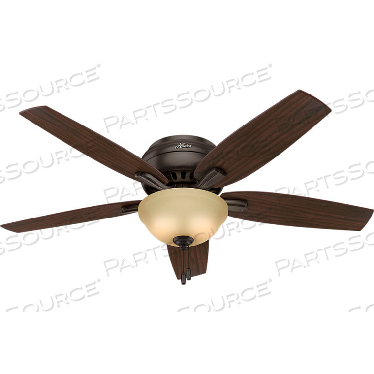 52" NEWSOME CEILING FAN WITH LIGHT - PREMIER BRONZE 