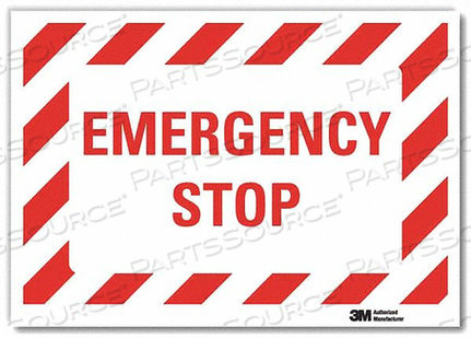 SAFETY DECAL 5 H 7 W VINYL by Lyle Signs Inc.