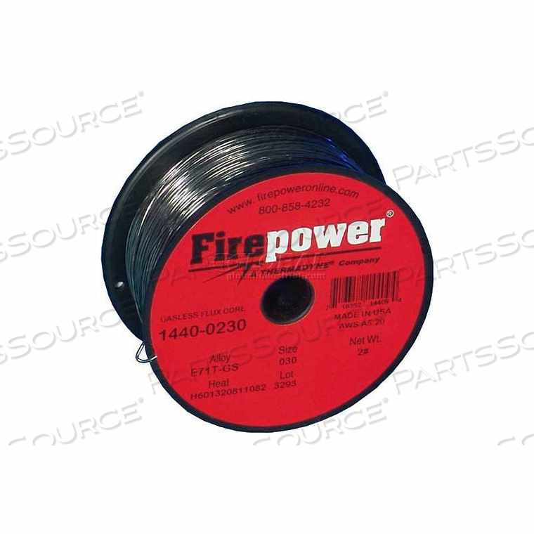 FIREPOWER E71T-GS FLUXED CORED WELDING WIRE - .030" - 2 LB. SPOOL 