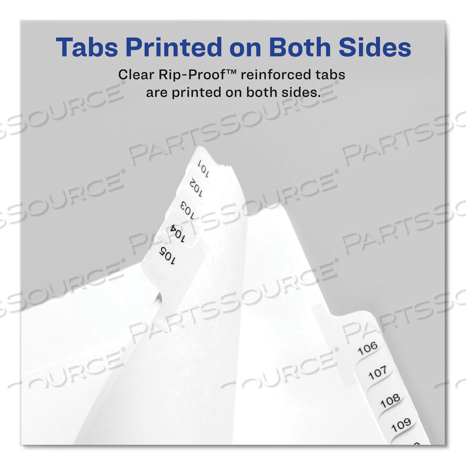 PREPRINTED LEGAL EXHIBIT SIDE TAB INDEX DIVIDERS, ALLSTATE STYLE, 26-TAB, A TO Z, 11 X 8.5, WHITE, 1 SET, (1700) by Avery