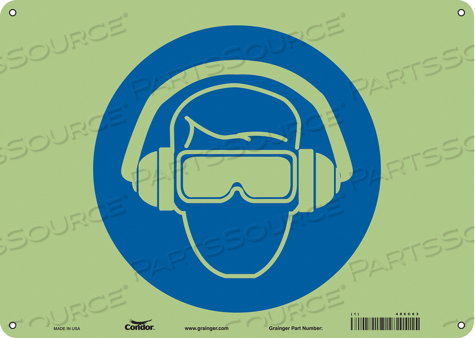 SAFETY SIGN 14 W 10 H 0.070 THICKNESS by Condor SAFETY SIGN 14 W 10 H 0.070 THICKNESS by Condor