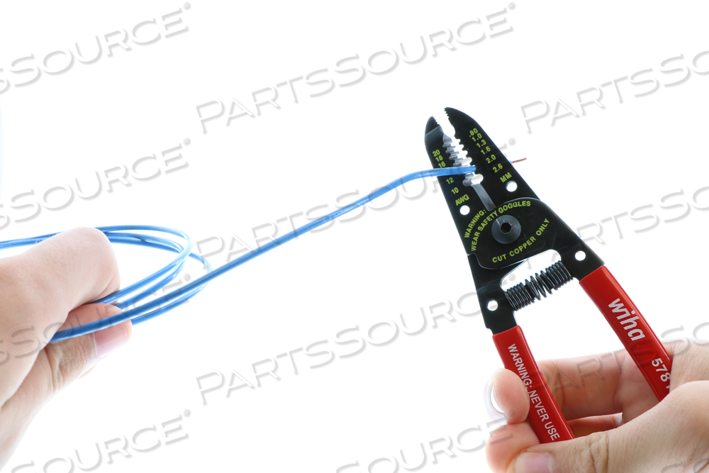 0.50 H X 4.25 W X 8.25IN L CLASSIC GRIP WIRE STRIPPERS/CUTTER WITH SPRING by Wiha Tools