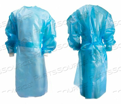 CHEMOTHERAPY PROCEDURE GOWN 2X-LARGE BLUE NONSTERILE AAMI LEVEL 2 / ASTM D6978 DISPOSABLE (10 PER BAG) by McKesson