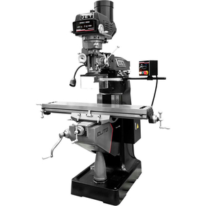 JET ETM-949 MILL WITH 2-AXIS NEWALL DP700 DRO AND X, Y-AXIS JET POWERFEEDS by Jet