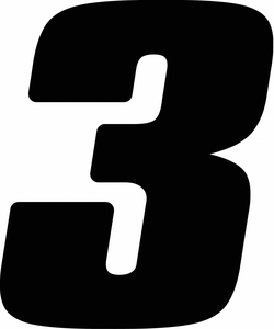NUMBER LABEL BLACK VINYL NO. 3 PK3 by Hardline Products NUMBER LABEL BLACK VINYL NO. 3 PK3 by Hardline Products