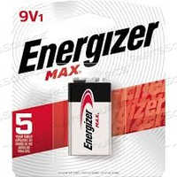 ENERGIZER MAX ALKALINE BATTERIES, SIZE 9V, 1 PER PACK, 48 PACKS PER CASE 