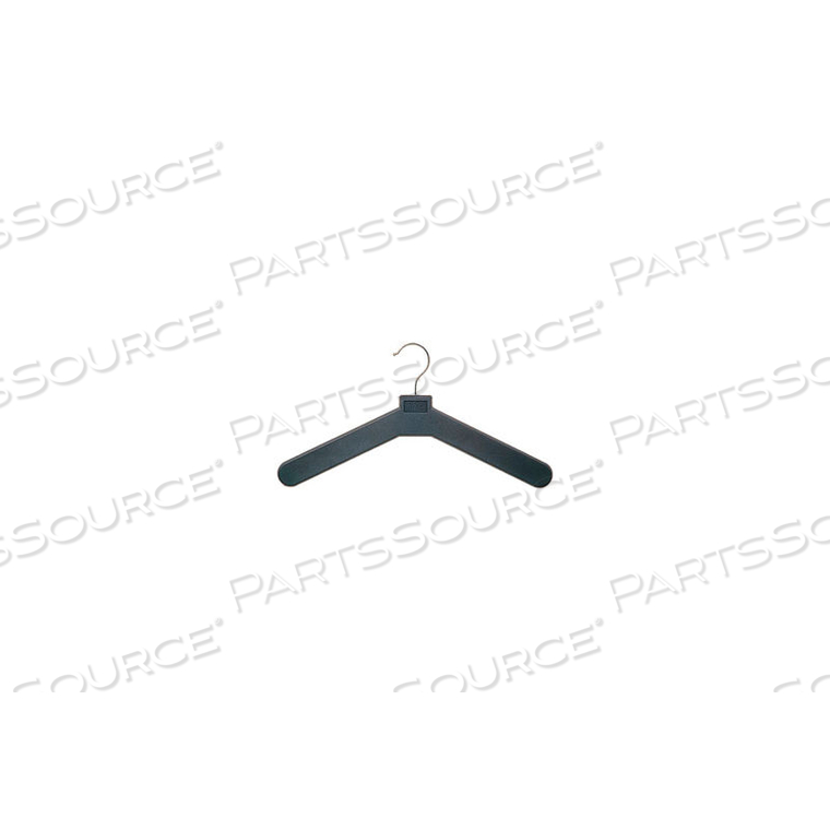 MOLDED CHARCOAL GRAY PLASTIC HANGERS 6 PER PACKAGE by Magnuson Group