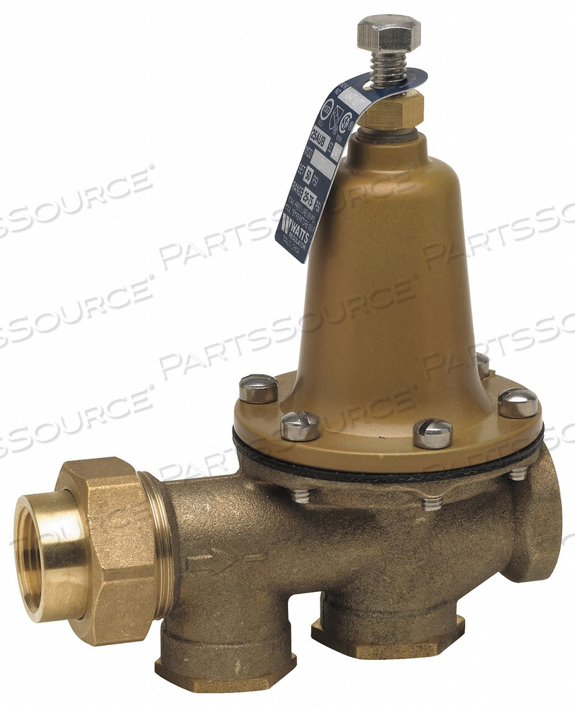 WATER PRESSURE REDUCING VALVE 3/4 IN. by Watts Regulator Co. WATER PRESSURE REDUCING VALVE 3/4 IN. by Watts Regulator Co.