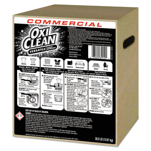 STAIN REMOVER, REGULAR SCENT, 30 LB BOX by Oxiclean