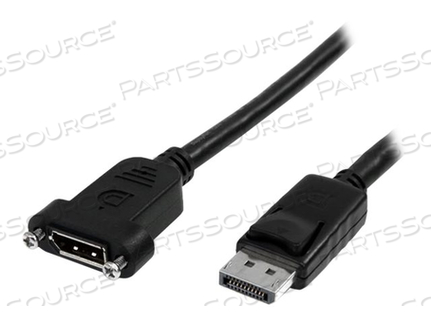 3FT PANEL MOUNT DISPLAYPORT CABLE (MALE TO FEMALE), 4K X 2K VIDEO (3840X2400P 60 by StarTech.com Ltd.