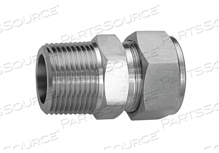 CONNECTOR 316 SS LET-LOKXM 12MMX1/4IN by Ham-Let