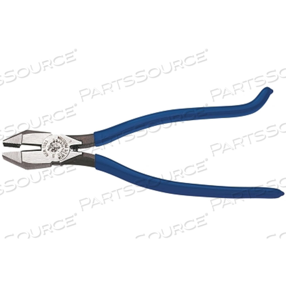 IRONWORKER'S SIDE-CUTTING SQUARE NOSE PLIERS, 9.19 IN OAL, HIGH-LEVERAGE, HEAVY-DUTY KNURLED by Klein Tools