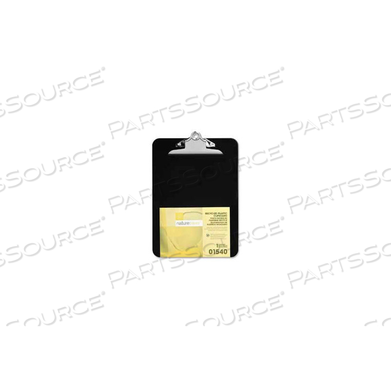 RECYCLED PLASTIC CLIPBOARD, 9" X 12-1/2", BLACK by Nature Saver RECYCLED PLASTIC CLIPBOARD, 9" X 12-1/2", BLACK by Nature Saver