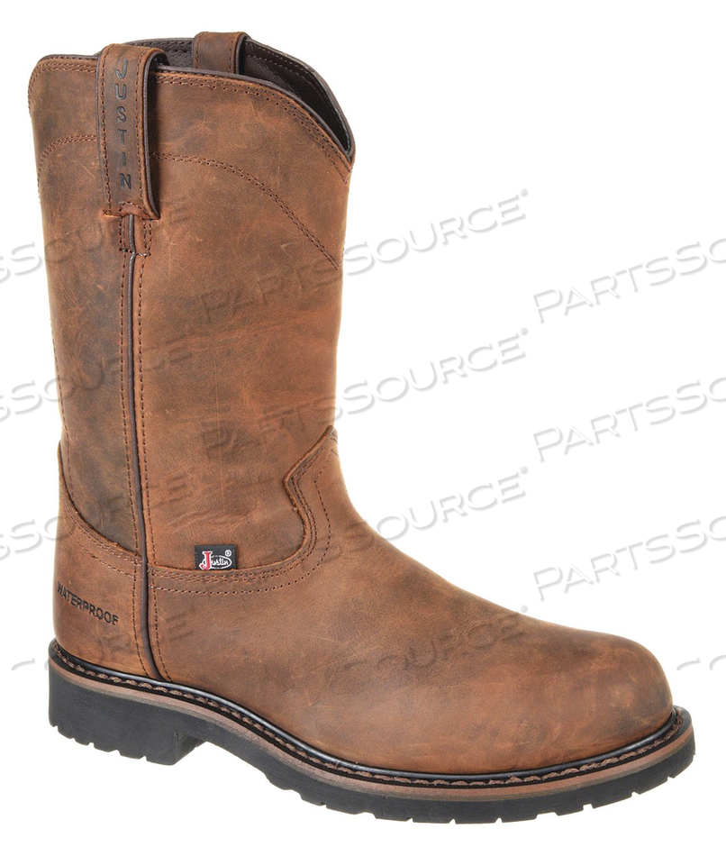 WELLINGTON BOOT 11 D TAN STEEL PR by Justin Brands WELLINGTON BOOT 11 D TAN STEEL PR by Justin Brands