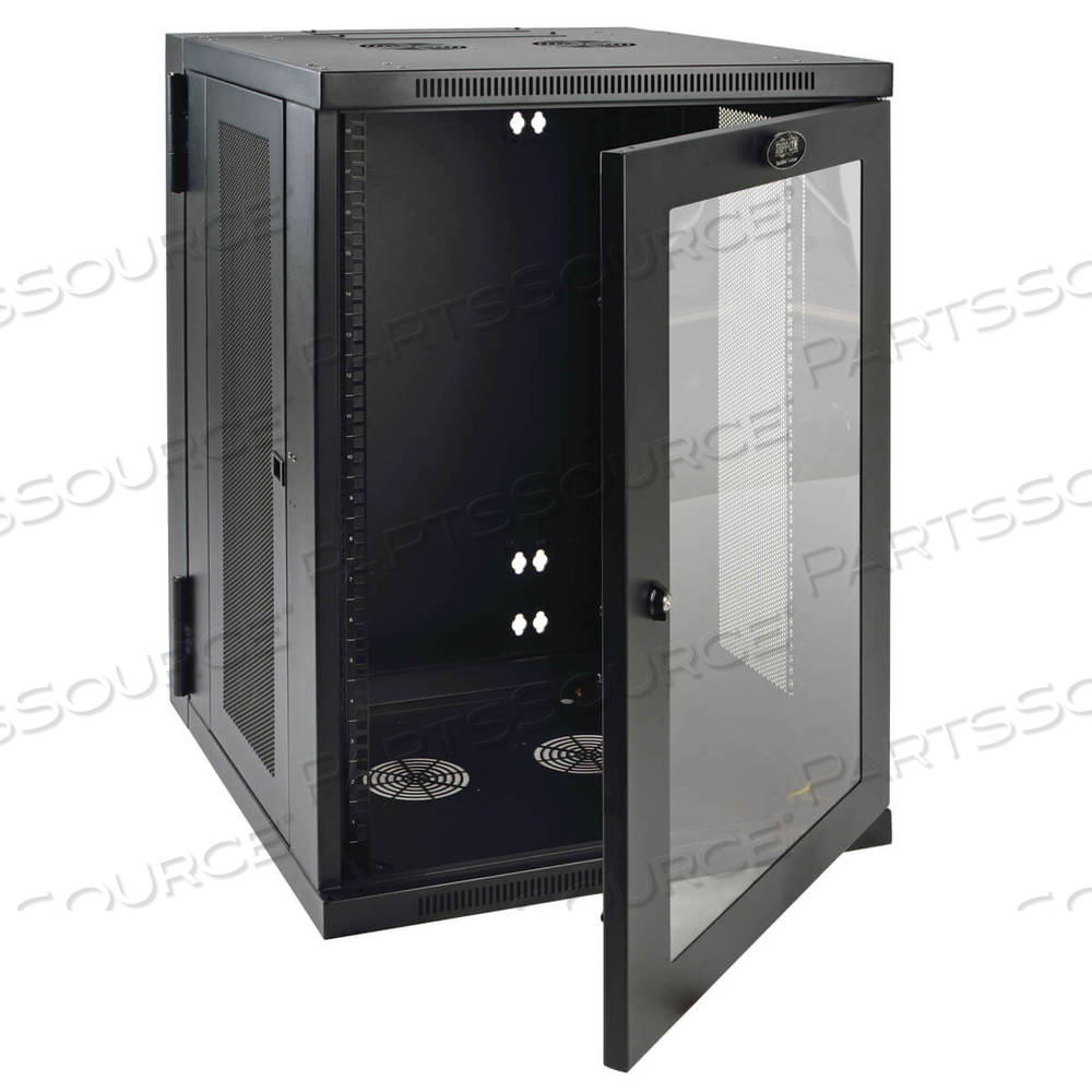 18U WALL MOUNT RACK ENCLOSURE CABINET W HINGED ACRYLIC WINDOW by Tripp Lite