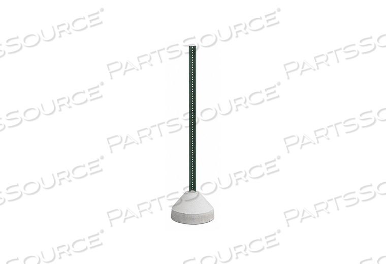 125 LBS. CONCRETE BASE WITH 6' U-CHANNEL POST, 18" DIAMETER, FOR SIGNS UP TO 24" X 24" by Tapco