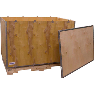 6-PANEL SHIPPING CRATE WITH LID & PALLET, 48" X 30" X 35" O.D. by National Corrugate LLC