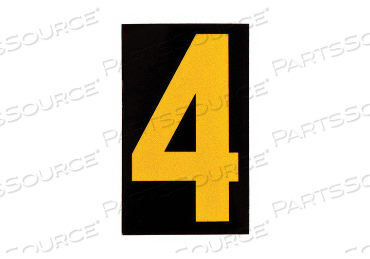 REFLECTIVE NUMBERS AND LETTERS 4 PK25 by Brady Americas REFLECTIVE NUMBERS AND LETTERS 4 PK25 by Brady Americas