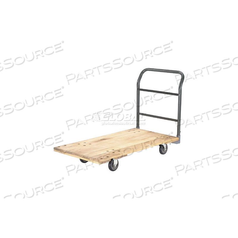 HARDWOOD DECK PLATFORM TRUCK 48 X 24 1000 LB. CAP. 5" POLYURETHANE CASTERS by Approved Vendor