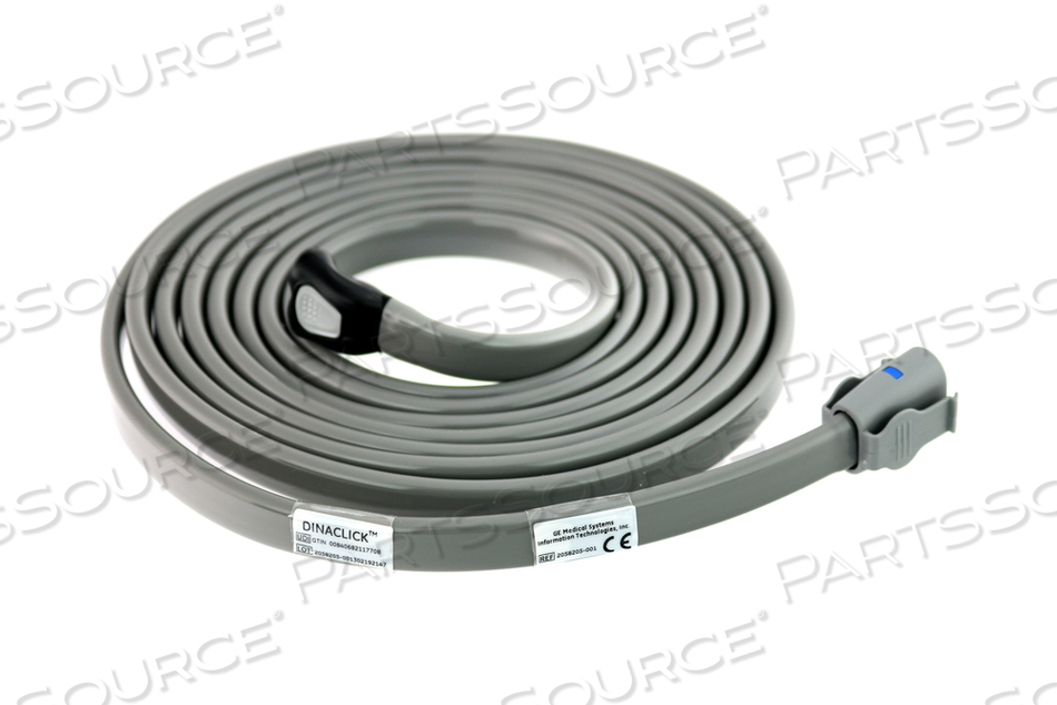 NIBP AIR HOSE ADULT-PEDIATRIC, GRAY SHROUD TO DINACLICK™ CONNECTOR by GE Medical Systems Information Technology (GEMSIT)