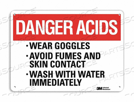 DANGER SIGN 4 HOLE MOUNT 10IN W X 7IN H by Lyle Signs Inc.