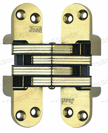 HINGE INVISIBLE SATIN BRASS 4 5/8 IN by Soss