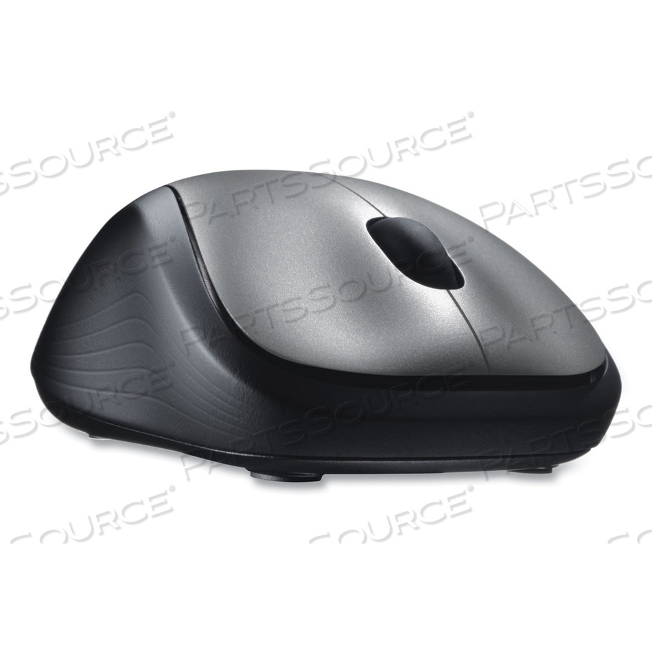 WIRELESS MOUSE, 2.4 GHZ FREQUENCY/30 FT WIRELESS RANGE, LEFT/RIGHT HAND USE, SILVER/BLACK by Logitech