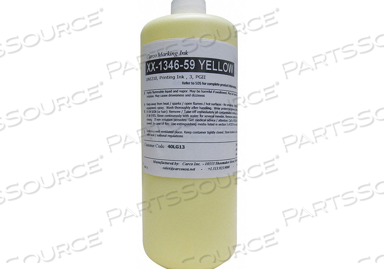MARKING INK PIGMENT YELLOW 10 TO 15 SEC by Carco