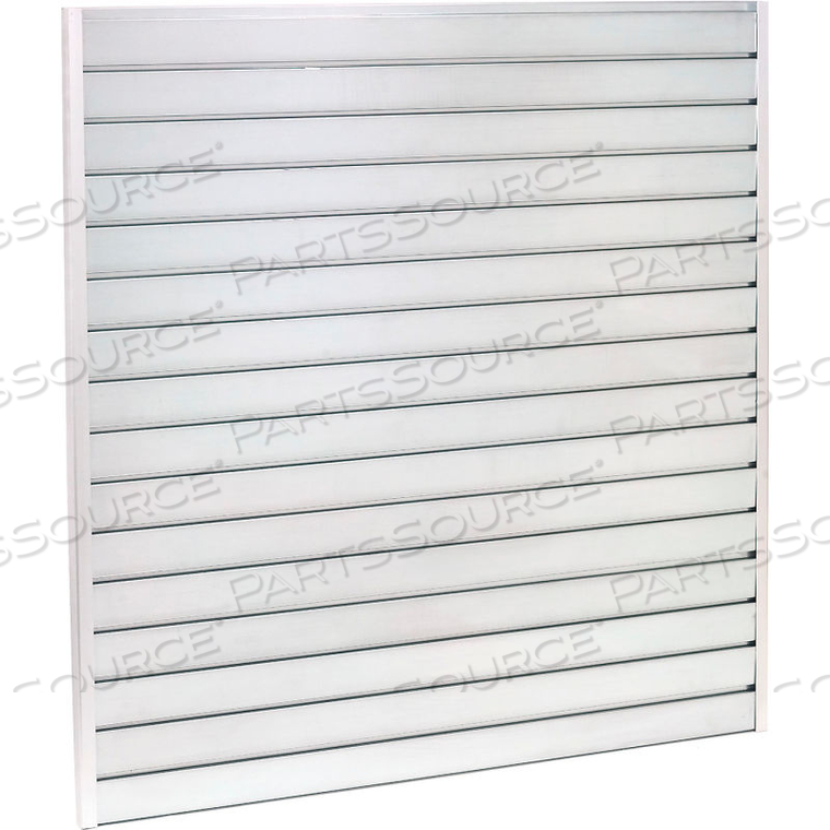 STEEL SLATWALL PANEL 96"H X 48"W GALVANIZED by Megawall Inc. STEEL SLATWALL PANEL 96"H X 48"W GALVANIZED by Megawall Inc.