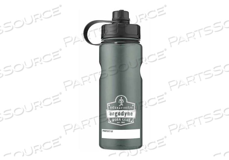WATER BOTTLE 34 OZ GRAY BPA FREE by Ergodyne