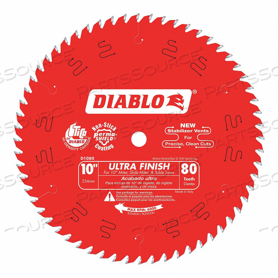 CIRCULAR SAW BLADE BLADE DIA 10 IN. by Diablo CIRCULAR SAW BLADE BLADE DIA 10 IN. by Diablo