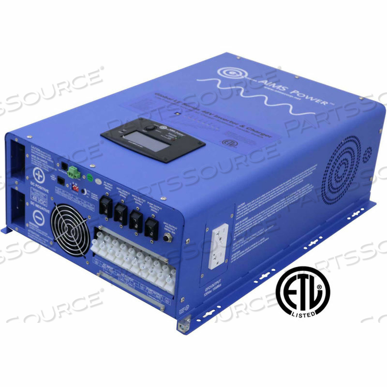 12000 WATT PURE SINE INVERTER CHARGER 48VDC TO 120/240VAC SPLIT PHASE by Aims Power 12000 WATT PURE SINE INVERTER CHARGER 48VDC TO 120/240VAC SPLIT PHASE by Aims Power