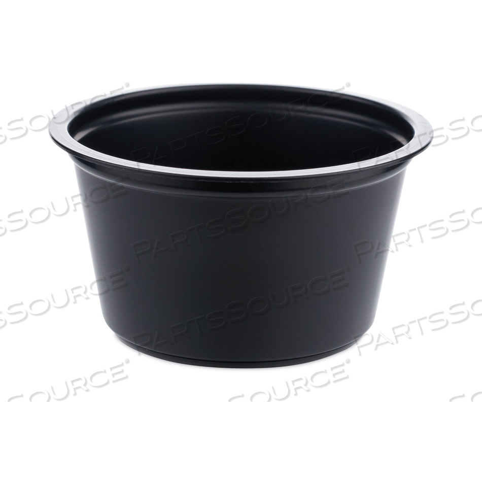 PORTION CUPS, 2 OZ, BLACK, 2,500/CARTON 