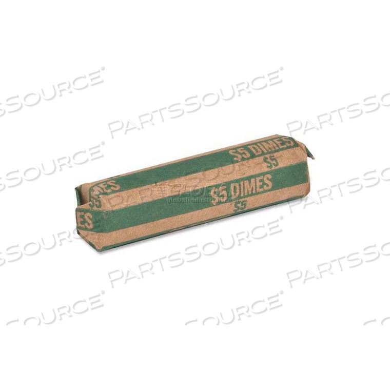 FLAT COIN WRAPPER, $5 DIMES CAPACITY, PRICE PACK OF 1000 by Sparco Products FLAT COIN WRAPPER, $5 DIMES CAPACITY, PRICE PACK OF 1000 by Sparco Products