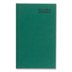 EMERALD SERIES ACCOUNT BOOK, GREEN COVER, 12.25 X 7.25 SHEETS, 150 SHEETS/BOOK by National