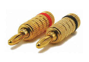 BANANA SPEAKER PLUGS 1PR CLOSED SCREW by Monoprice, Inc. BANANA SPEAKER PLUGS 1PR CLOSED SCREW by Monoprice, Inc.