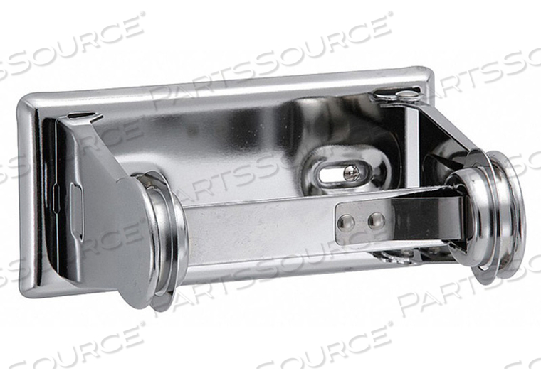 TOILET PAPER HOLDER DOUBLE POST SILVER by Taymor